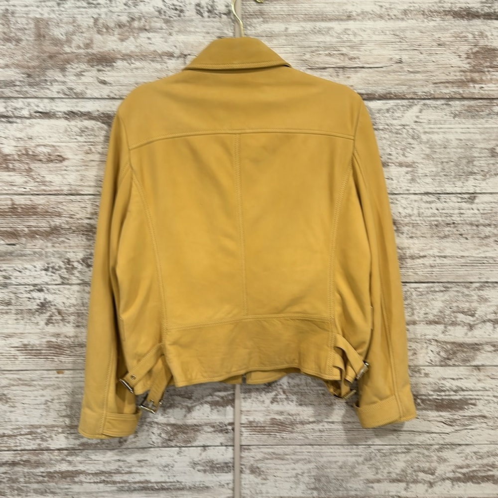 Yellow Leather Jacket - image 3